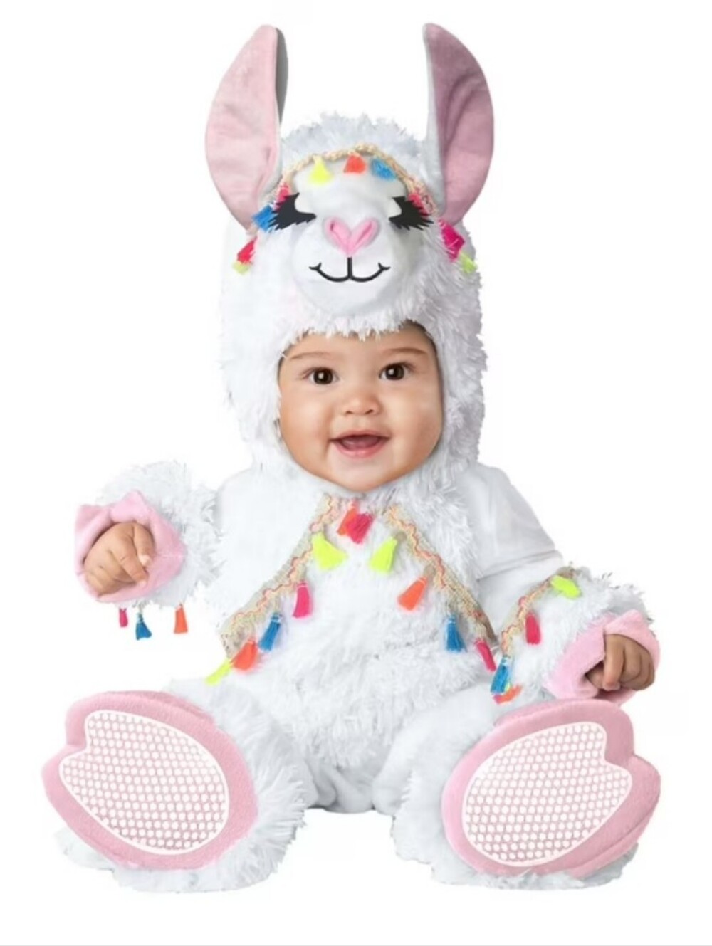 Lil' Llama Costume - White Plush Kids Halloween Outfit, Warm, Snaps/Diaper
